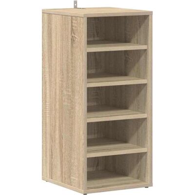vidaXL Schoenenkast 31,5x35x70 cm bewerkt hout sonoma eikenkleurig vidaXL Schoenenkast 31,5x35x70 cm bewerkt hout sonoma eikenkleurig