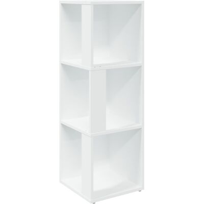 vidaXL Hoekkast 33x33x100 cm bewerkt hout wit vidaXL Hoekkast 33x33x100 cm bewerkt hout wit