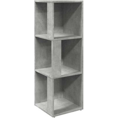vidaXL Hoekkast 33x33x100 cm bewerkt hout betongrijs vidaXL Hoekkast 33x33x100 cm bewerkt hout betongrijs