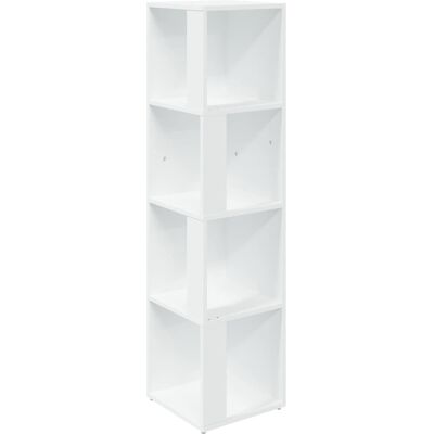 vidaXL Hoekkast 33x33x132 cm bewerkt hout wit vidaXL Hoekkast 33x33x132 cm bewerkt hout wit