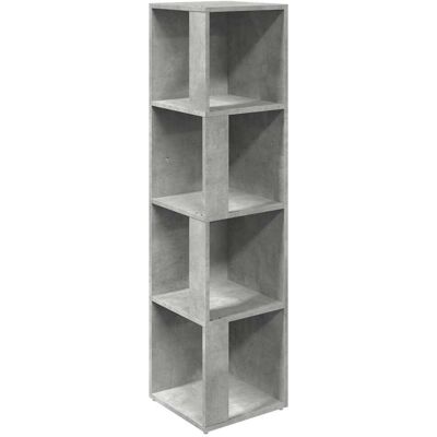 vidaXL Hoekkast 33x33x132 cm bewerkt hout betongrijs vidaXL Hoekkast 33x33x132 cm bewerkt hout betongrijs