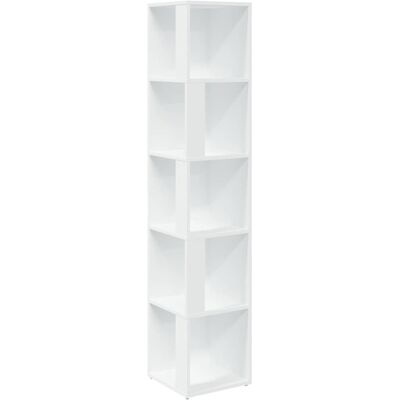 vidaXL Hoekkast 33x33x164,5 cm bewerkt hout wit vidaXL Hoekkast 33x33x164,5 cm bewerkt hout wit