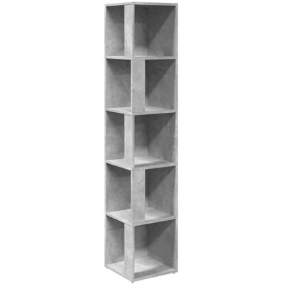 vidaXL Hoekkast 33x33x164,5 cm bewerkt hout betongrijs vidaXL Hoekkast 33x33x164,5 cm bewerkt hout betongrijs