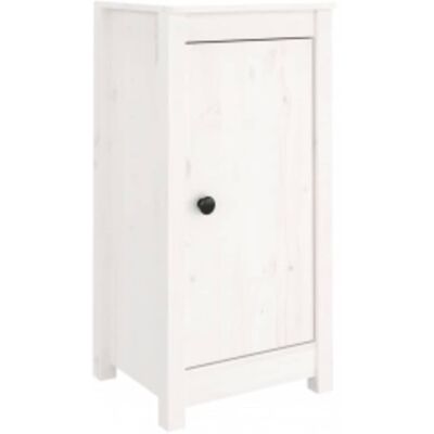 vidaXL Dressoirs 2 st 39x35x80 cm massief grenenhout wit vidaXL Dressoirs 2 st 39x35x80 cm massief grenenhout wit