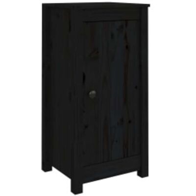 vidaXL Dressoirs 2 st 39x35x80 cm massief grenenhout zwart vidaXL Dressoirs 2 st 39x35x80 cm massief grenenhout zwart