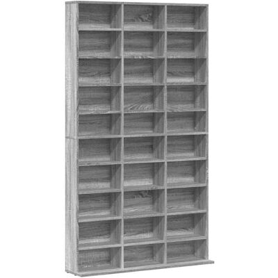 vidaXL Cd-kast 102x23x177,5 cm bewerkt hout grijs sonoma eikenkleurig vidaXL Cd-kast 102x23x177,5 cm bewerkt hout grijs sonoma eikenkleurig