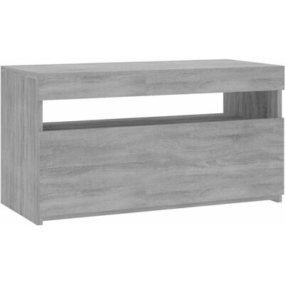 vidaXL Tv-meubel met LED-verlichting 75x35x40 cm grijs sonoma eiken vidaXL Tv-meubel met LED-verlichting 75x35x40 cm grijs sonoma eiken