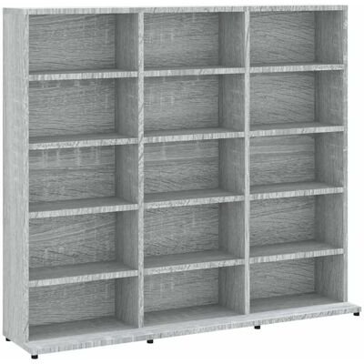 vidaXL Cd-kast 100x23x89,5 cm bewerkt hout grijs sonoma eikenkleurig vidaXL Cd-kast 100x23x89,5 cm bewerkt hout grijs sonoma eikenkleurig
