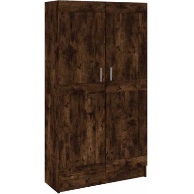 vidaXL Boekenkast 82,5x30,5x150 cm bewerkt hout gerookt eikenkleurig vidaXL Boekenkast 82,5x30,5x150 cm bewerkt hout gerookt eikenkleurig