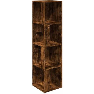 vidaXL Hoekkast 33x33x132 cm bewerkt hout gerookt eikenkleurig vidaXL Hoekkast 33x33x132 cm bewerkt hout gerookt eikenkleurig