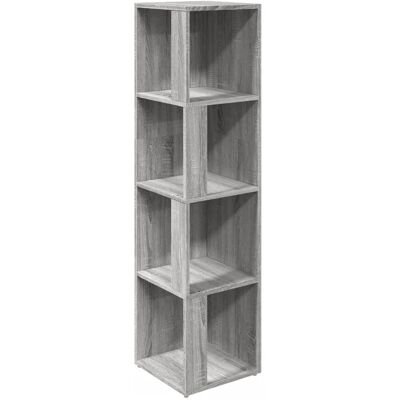vidaXL Hoekkast 33x33x132 cm bewerkt hout grijs sonoma eikenkleurig vidaXL Hoekkast 33x33x132 cm bewerkt hout grijs sonoma eikenkleurig
