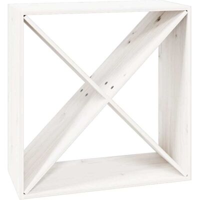 vidaXL Wijnkast 62x25x62 cm massief grenenhout wit vidaXL Wijnkast 62x25x62 cm massief grenenhout wit