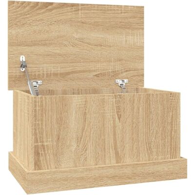 vidaXL Opbergbox Sonoma Eiken 50x30x28 cm Bewerkt Hout vidaXL Opbergbox Sonoma Eiken 50x30x28 cm Bewerkt Hout
