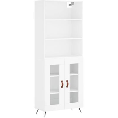 vidaXL Hoge kast 69,5x34x180 cm bewerkt hout wit vidaXL Hoge kast 69,5x34x180 cm bewerkt hout wit