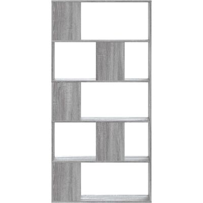 vidaXL Boekenkast 5-laags 80,5x23,5x162,5 cm bewerkt hout grijs sonoma vidaXL Boekenkast 5-laags 80,5x23,5x162,5 cm bewerkt hout grijs sonoma