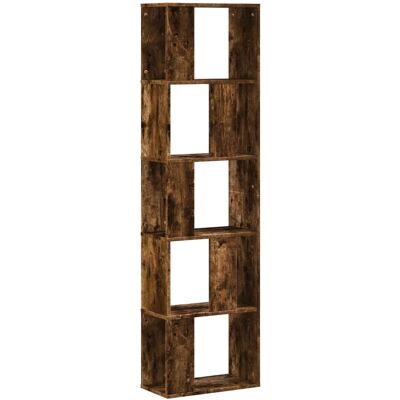 vidaXL Boekenkast 5-laags 45x23,5x162,5 cm bewerkt hout gerookt eiken vidaXL Boekenkast 5-laags 45x23,5x162,5 cm bewerkt hout gerookt eiken