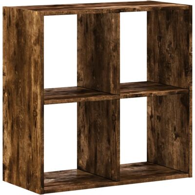 vidaXL Boekenkast 68,5x32x68,5 cm bewerkt hout gerookt eikenkleurig vidaXL Boekenkast 68,5x32x68,5 cm bewerkt hout gerookt eikenkleurig