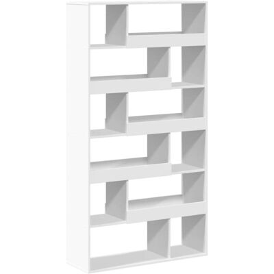 vidaXL Boekenkast 100x33x187,5 cm bewerkt hout wit vidaXL Boekenkast 100x33x187,5 cm bewerkt hout wit