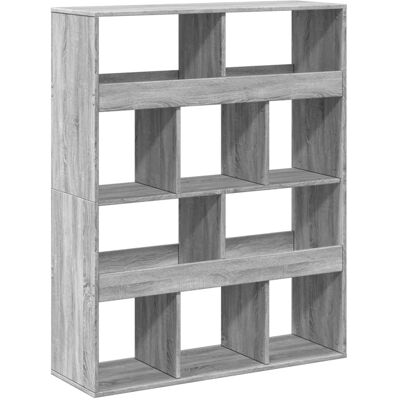 vidaXL Boekenkast 100x33x125,5 cm bewerkt hout grijs sonoma eikenkleur vidaXL Boekenkast 100x33x125,5 cm bewerkt hout grijs sonoma eikenkleur