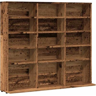 vidaXL Cd-kast 100x23x89,5 cm bewerkt hout oud houtkleurig vidaXL Cd-kast 100x23x89,5 cm bewerkt hout oud houtkleurig