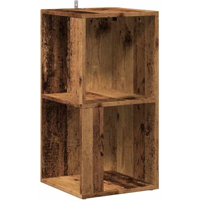 vidaXL Hoekkast 33x33x67 cm bewerkt hout oud houtkleurig vidaXL Hoekkast 33x33x67 cm bewerkt hout oud houtkleurig