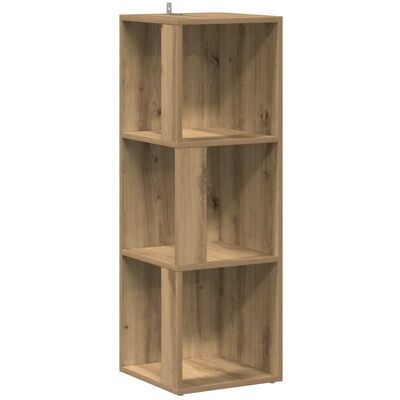 vidaXL Hoekkast 33x33x100 cm bewerkt hout artisanaal eikenkleur vidaXL Hoekkast 33x33x100 cm bewerkt hout artisanaal eikenkleur