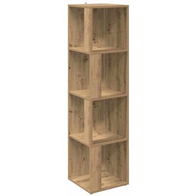 vidaXL Hoekkast 33x33x132 cm bewerkt hout artisanaal eikenkleur vidaXL Hoekkast 33x33x132 cm bewerkt hout artisanaal eikenkleur