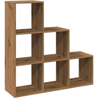 vidaXL Kamerscherm / boekenkast 3-laags 99x29x99 cm hout artisanaal vidaXL Kamerscherm / boekenkast 3-laags 99x29x99 cm hout artisanaal