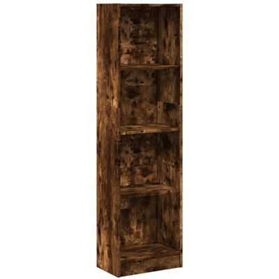 vidaXL Boekenkast 40x24x143 cm bewerkt hout gerookt eikenkleurig vidaXL Boekenkast 40x24x143 cm bewerkt hout gerookt eikenkleurig