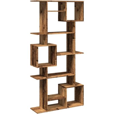 vidaXL Boekenkast 92x29x188 cm bewerkt hout oud houtkleurig vidaXL Boekenkast 92x29x188 cm bewerkt hout oud houtkleurig