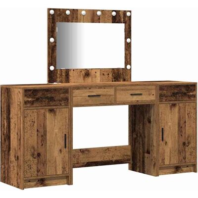 vidaXL Kaptafel 3 st Bruin 78,5 x 41 x 135 cm Bewerkt hout vidaXL Kaptafel 3 st Bruin 78,5 x 41 x 135 cm Bewerkt hout