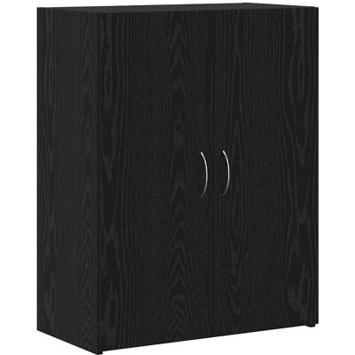 vidaXL Kantoorkast Zwart eiken 70 x 32 x 77.5 cm Bewerkt hout vidaXL Kantoorkast Zwart eiken 70 x 32 x 77.5 cm Bewerkt hout