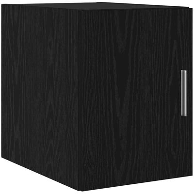 vidaXL Wandkast Zwart Eiken 30 x 42,5 x 39,5 cm Bewerkt hout vidaXL Wandkast Zwart Eiken 30 x 42,5 x 39,5 cm Bewerkt hout