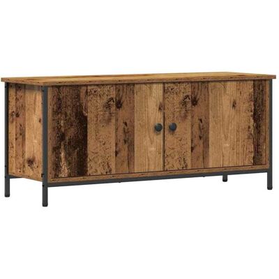 vidaXL TV Kast 100 x 35 x 45 cm Oud Hout Bewerkt hout vidaXL TV Kast 100 x 35 x 45 cm Oud Hout Bewerkt hout