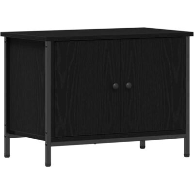 vidaXL TV Kast 60 x 35 x 45 cm Zwart Eiken Bewerkt hout vidaXL TV Kast 60 x 35 x 45 cm Zwart Eiken Bewerkt hout