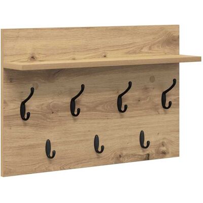 vidaXL Wandgemonteerde kapstok Muurmontage Artisan Eiken Bewerkt hout vidaXL Wandgemonteerde kapstok Muurmontage Artisan Eiken Bewerkt hout
