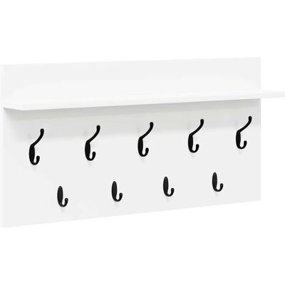 vidaXL Wandgemonteerde kapstok Muurmontage Wit 80 x 40 x 12 cm vidaXL Wandgemonteerde kapstok Muurmontage Wit 80 x 40 x 12 cm