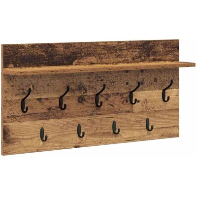 vidaXL Wandgemonteerde kapstok Muurmontage Oudhout 80 x 40 x 12 cm vidaXL Wandgemonteerde kapstok Muurmontage Oudhout 80 x 40 x 12 cm