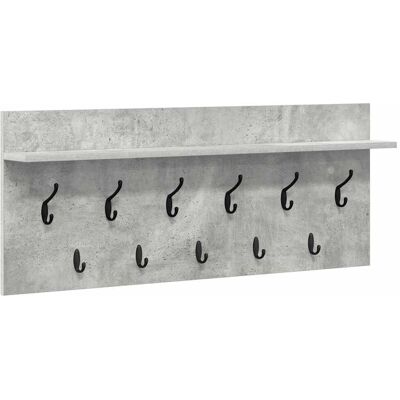 vidaXL Wandgemonteerde kapstok Muurmontage Beton Grijs Bewerkt hout vidaXL Wandgemonteerde kapstok Muurmontage Beton Grijs Bewerkt hout