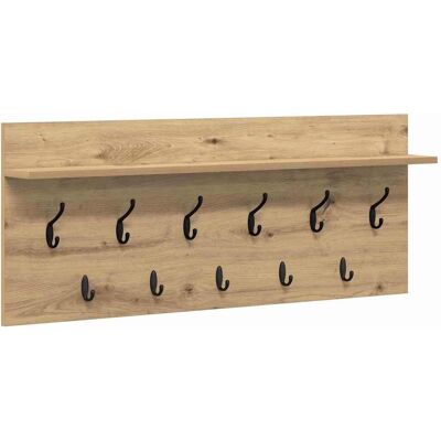 vidaXL Wandgemonteerde kapstok Muurmontage Artisan Eiken Bewerkt hout vidaXL Wandgemonteerde kapstok Muurmontage Artisan Eiken Bewerkt hout