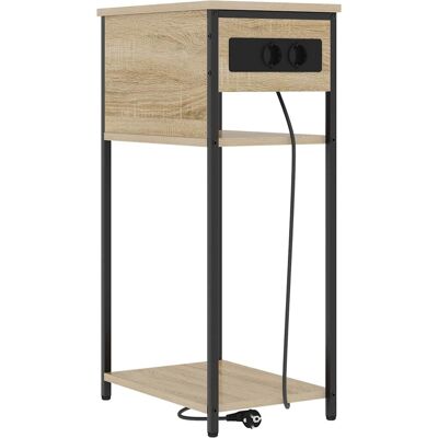 vidaXL Nachtkastje Sonoma Eik 41 x 28 x 76 cm Bewerkt hout vidaXL Nachtkastje Sonoma Eik 41 x 28 x 76 cm Bewerkt hout