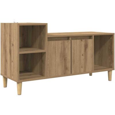vidaXL TV Kast 100 x 35 x 55 cm Artisan Eiken Bewerkt hout vidaXL TV Kast 100 x 35 x 55 cm Artisan Eiken Bewerkt hout