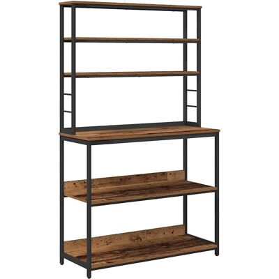 vidaXL Keukenplank 5-laags 100 x 40 x 168 cm Bewerkt hout Oud Hout vidaXL Keukenplank 5-laags 100 x 40 x 168 cm Bewerkt hout Oud Hout