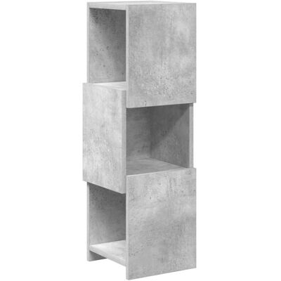 vidaXL Hoekkast 25,5x25x80cm Bewerkt hout Beton Grijs vidaXL Hoekkast 25,5x25x80cm Bewerkt hout Beton Grijs