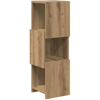 vidaXL Hoekkast 25,5x25x80cm Bewerkt hout Artisan Eiken vidaXL Hoekkast 25,5x25x80cm Bewerkt hout Artisan Eiken