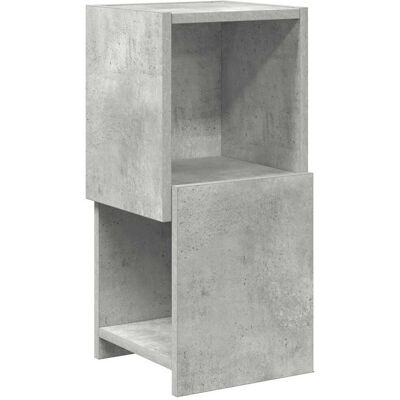 vidaXL Hoekkast 25,5x25x55cm Bewerkt hout Beton Grijs vidaXL Hoekkast 25,5x25x55cm Bewerkt hout Beton Grijs