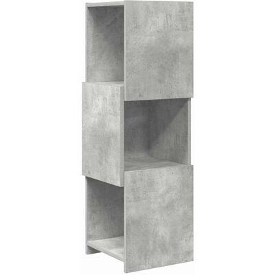 vidaXL Hoekkast 30,5x30x95cm Bewerkt hout Beton Grijs vidaXL Hoekkast 30,5x30x95cm Bewerkt hout Beton Grijs