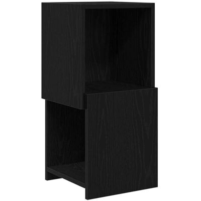 vidaXL Hoekkast 30,5x30x65cm Bewerkt hout Zwart Eiken vidaXL Hoekkast 30,5x30x65cm Bewerkt hout Zwart Eiken