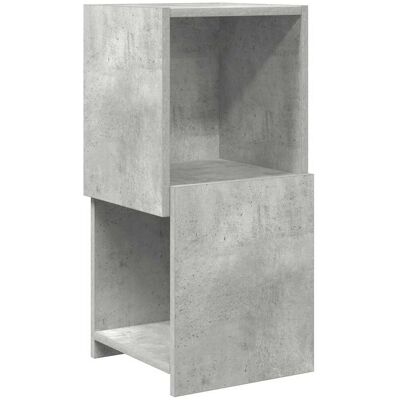 vidaXL Hoekkast 30,5x30x65cm Bewerkt hout Beton Grijs vidaXL Hoekkast 30,5x30x65cm Bewerkt hout Beton Grijs