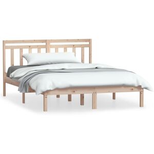 vidaXL Bedframe massief grenenhout 140x200 cm vidaXL Bedframe massief grenenhout 140x200 cm